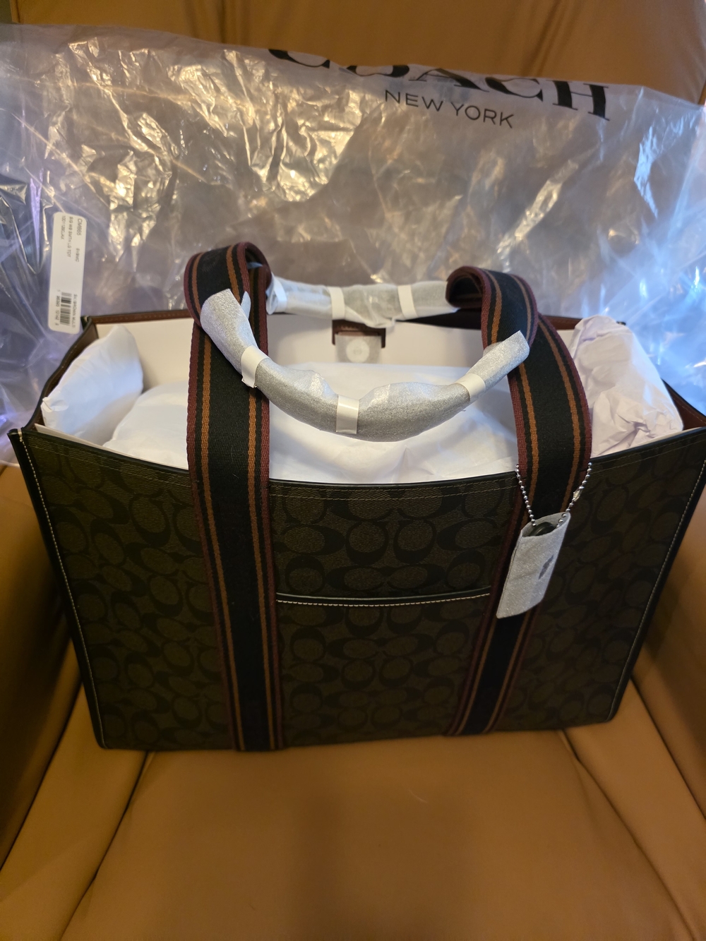 Large Smith Coach Tote Bag. Like New - Picture 12 of 14
